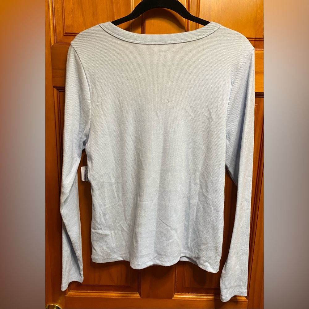 🆕 Old Navy Women's Cozy Snug Long-Sleeve V-Neck T-Shirt XL 16-18 - Picture 11 of 16